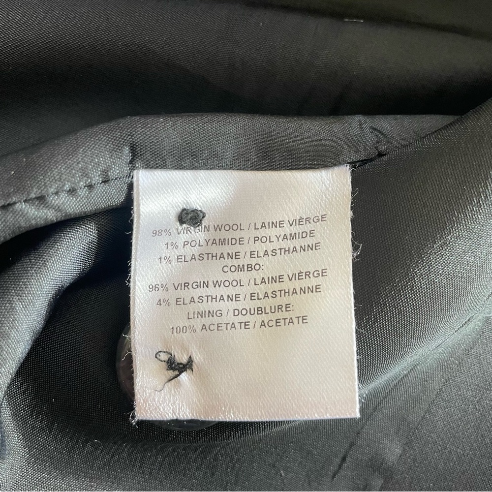 98% Virgin Wool Blazer Houndstooth with Black Lapel-Judith&Charles-size 4 - Picture 7 of 7